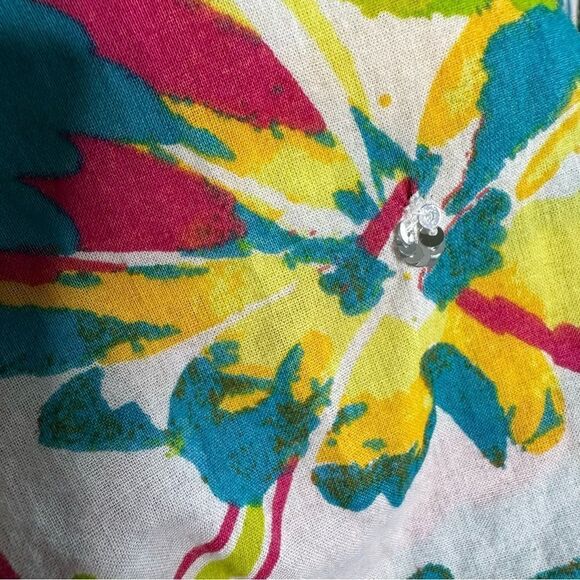 Lane Bryant Floral Skirt Tropical Colorful Cotton Midi Sz 14/16 - Picture 5 of 7